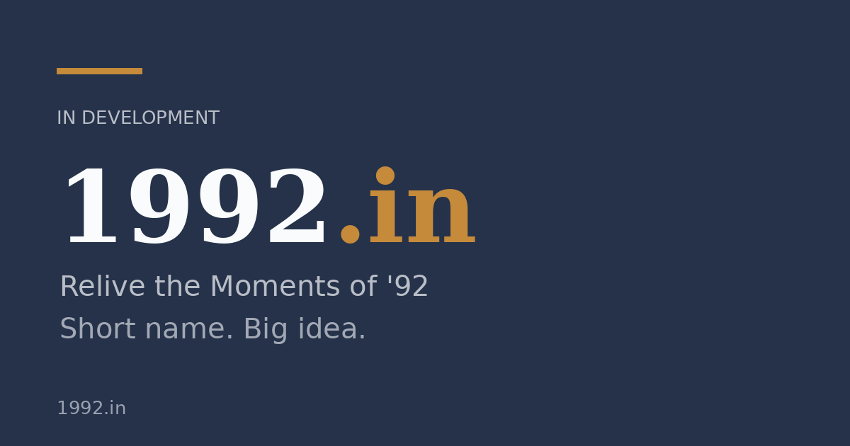 Link preview image for 1992.in